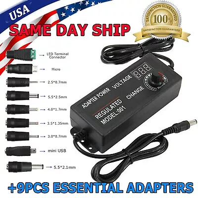 Adjustable Power Supplies Voltage 3 To 24V AC/DC Switch Power Supply LED Display • $16.75