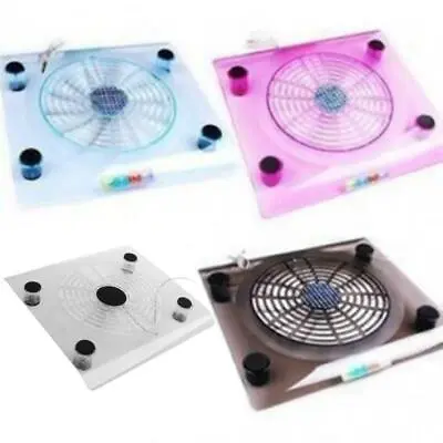 Laptop USB Cooling Big Fan LED Light Cooler Pad Stand For 15  PC Notebook • $14.12