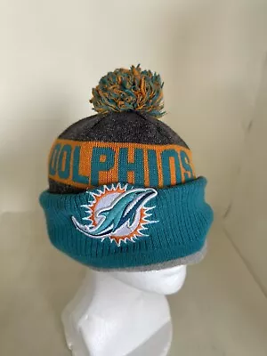 New Era Aqua Miami Dolphins Retro Redux Cuffed Knit Hat Beanie Dolphin Fan • $12