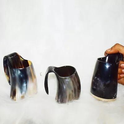 Game Of Thrones Viking Drinking Horn Beer Whisky Mug Tankard Halloween Gift 3Pcs • £38.49