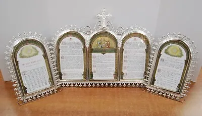 Nice Silver Plated Traditional Set Of Mass Cards - Altar Cards Chalice Co. #115s • $1570