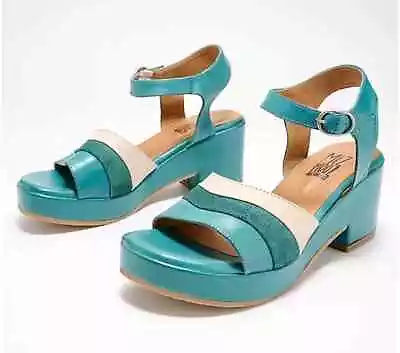 Miz Mooz® Gala Heels In Marine (Teal/Turquoise) Size 9 (EU 39) New In Box! • $69.99