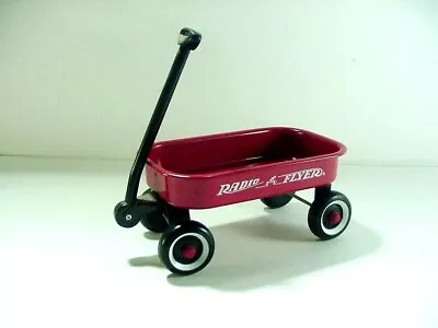 Vintage Radio Flyer Mini Metal Red Wagon -- Toy For Doll -- Excellent! • £14.30