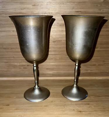 2 Vintage EPNS - Silver Plate Goblet/Wine Glasses • $12
