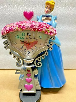 $15.95 • Buy Vintage Disney’s Cinderella Believe In Your Dreams Coin Bank/Alarm Clock Tested!