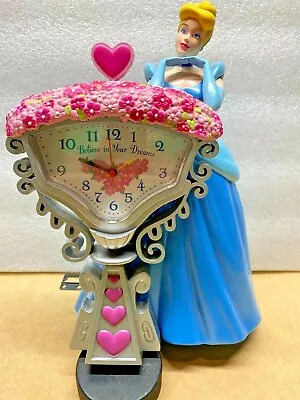 Vintage Disney’s Cinderella Believe In Your Dreams Coin Bank/Alarm Clock Tested! • $15.95