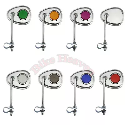 ALTA Chrome Vintage Club V Rear View Bicycle Mirror Reflector Beach Cruiser Bike • $9.99