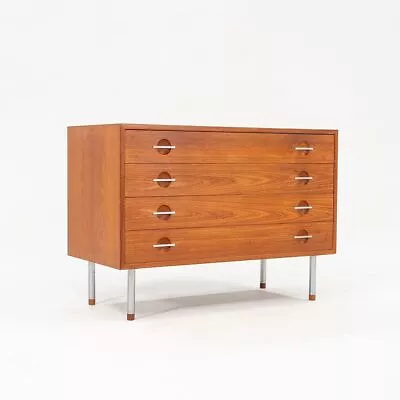 1971 Hans Wegner Teak Four Drawer Dresser And Cabinet For RY Mobler Of Denmark • $5000