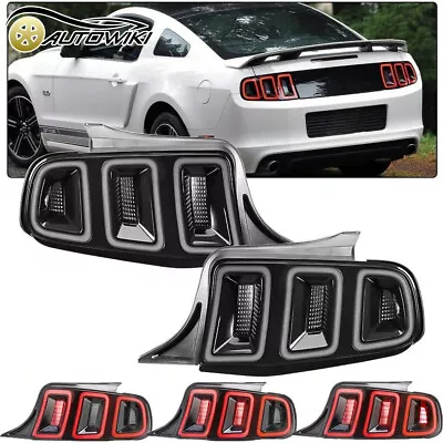 Smoked LED Tail Lights For 2010-2014 Ford Mustang Sequential Turn Signal Lamps • $399.99