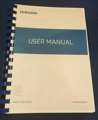 SAMSUNG GALAXY S10 G973F PRINTED INSTRUCTION MANUAL GUIDE  PAGES A5 269 Pages • £14.99