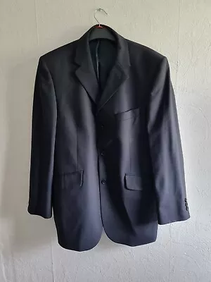 Karl Jackson Luxury Black Wool/Polyester Short Blazer Jacket Men Size Chest 40 • £8