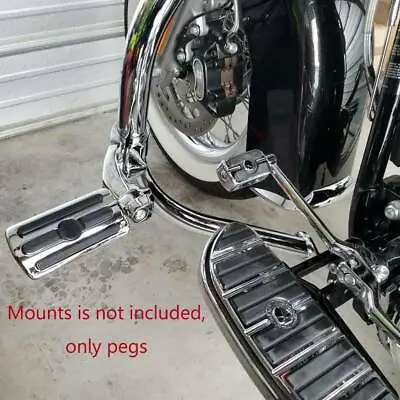 Chrome Highway Foot Pegs Pedal Rest For Harley Davidson Heritage Softail Classic • $35.63
