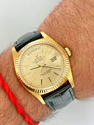 Rolex Day-Date President 36mm #1803 18K Yellow Gold Champagne Dial Automatic • $8500