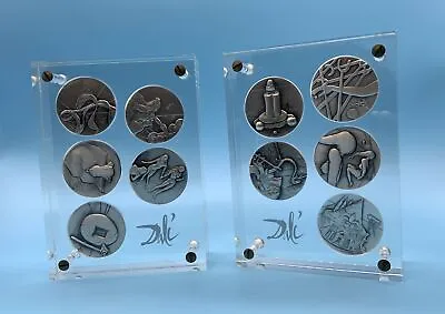 Salvador Dali Rare Pure Silver Signed  Ten Commandments 10 Pc Set Reduce By £200 • £999.99