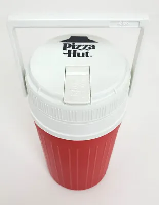 Vintage Pizza Hut 80's Igloo Water Cooler Jug - Half Gallon (Red & White) • $8.39