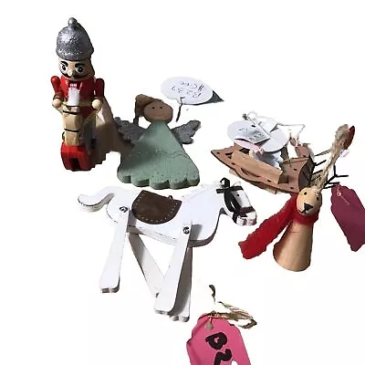 Morgan Finch Bulk Christmas Tree Decorations 5Toys Angel Bell Horse Reindeer New • $13.16