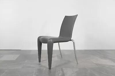 Vintage Philippe Starck Vitra Louis 20 Postmodern Dining Chair Grey Plastic Desk • $440