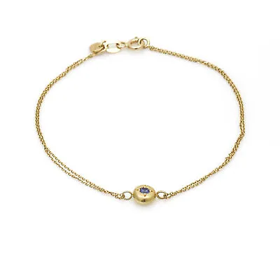 Laura Lee Tanzanite Dot Bracelet In 18k Yellow Gold • £261.39