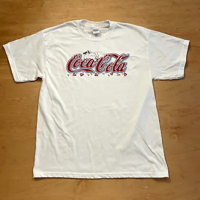 Vintage Coca Cola Polar Bear White XL Short Sleeve VTG T-Shirt • $8.75