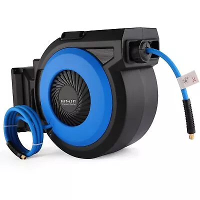 Retractable Air Hose Reel Wall Mount Penumatic Hose Reel 300PSI Garage Workshop • $119.99