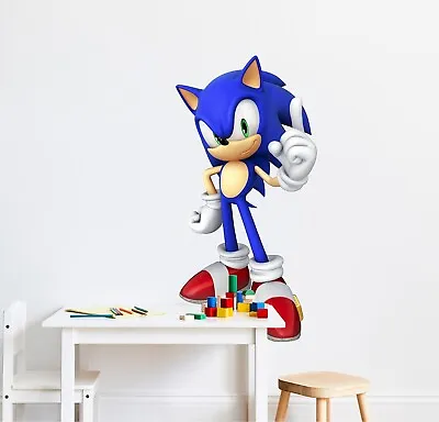 $19.99 • Buy Sonic Hedgehog Wall Decal Removable Wall Sticker Graphic