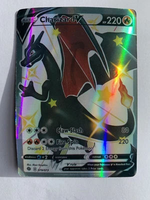 $130 • Buy Pokémon TCG Charizard V Champion's Path 079/073 Holo Secret Rare