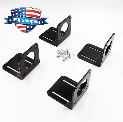 4pcs Nema 23 57mm Stepper Motor Mount Steel Alloy Mounting Bracket With Screws • $12.99