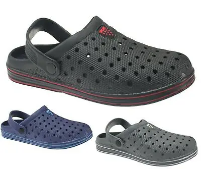 Mens Clogs Holiday Sandals Slip On Garden Hospital Slider Mules Work Beach Shoes • £9.95