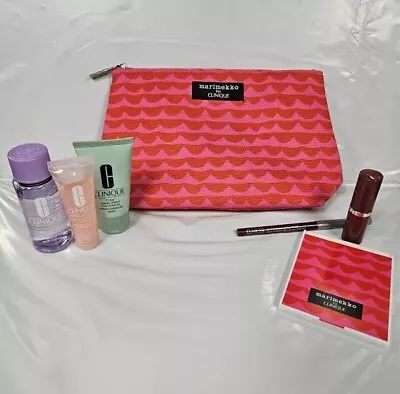 Marimekko For Clinique Travel Make-up/Facial Set Weekend-er Mirror/Bag Included • $10.99