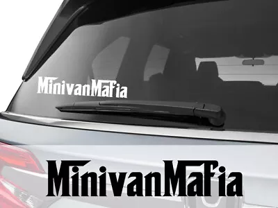 Minivan Mafia Sticker - Funny Mini Van Bumper Sticker Decal  • $2.10