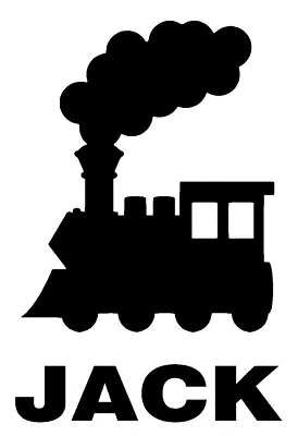 £1.99 • Buy Personalised Steam Train Decal Vinyl Sticker Laptop  Wall Kids Nursery Bedroom