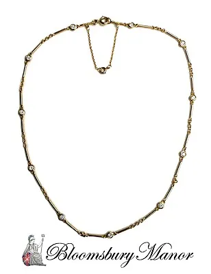 Vintage Cartier 0.66ct Diamond & 18k Gold Necklace 15 Inch • $4724.73