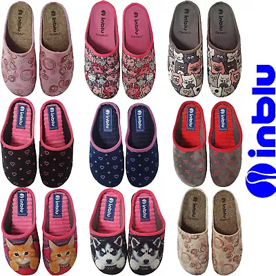 $78.64 • Buy Inblu Womens Slippers Mule Slip On Comfort Outdoor Animal Hearts Prints Padded