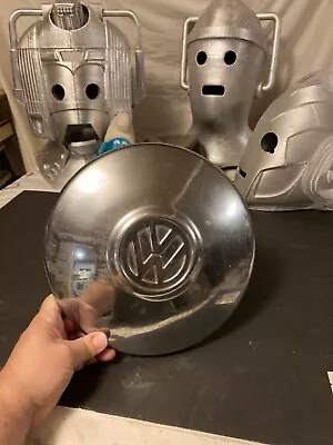 Vintage VW Hubcap Beetle Bug Bus Chrome 10 Inch Genuine Came Off 73 Super Beetle • $30