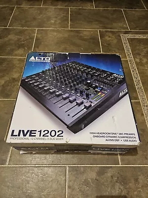 Alto Live 1202 12-Channel 2-Bus USB Mixer - Black (LIVE1202XUS) • £150