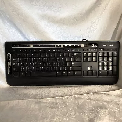 Microsoft Model 1343 Digital Media Keyboard 3000 X81502-018 Fully Functional  • $21.22