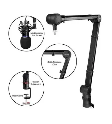 £39.99 • Buy Desk-Mounted Microphone Arm Stand Mic Boom Arm Mic Arm Professional STRMD Pro100
