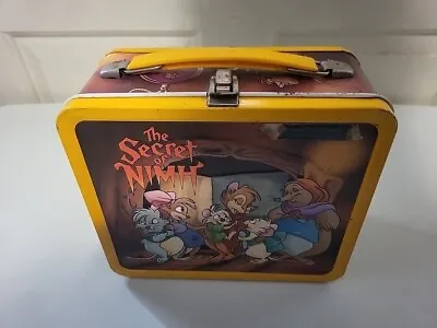 Vintage Secret Of Nimh Metal Lunch Box No Thermos Lunchbox Mrs. Brisby LTD • $19.97