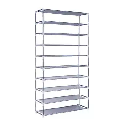 $19.04 • Buy Shoe Rack Racks Organiser Storage Shelf Shelves Stand Holder 10 Tier 50 Pairs