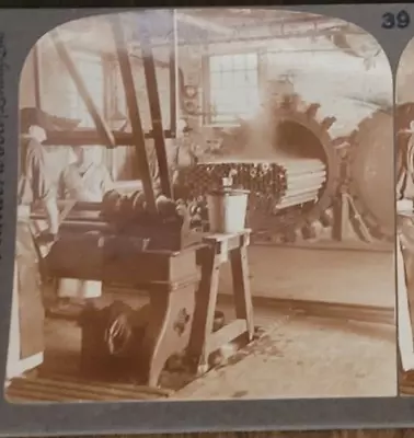 Vulcanizing Rubber Inner Tubes Photograph Underwood Stereoview Card • $14.95