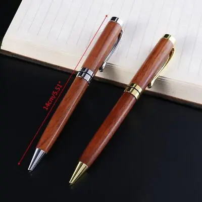 £4.88 • Buy Luxury Handmade Wooden Twist Business Office Medium Nib Ballpoint Pen Stationary
