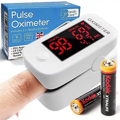 Pulse Oximeter [2022 Model] Oxygen Monitor Finger Heart Rate Monitor SpO2 Blood • £19.35