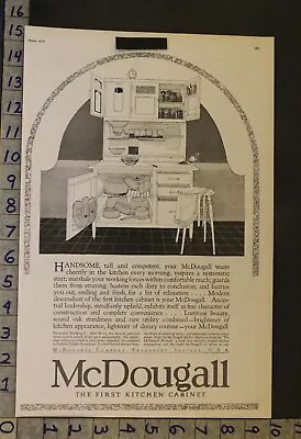 1920 Mcdougall Kitchen Cabinet Furniture Cupboard Pantry Home Decor Ad 24059* • $38.95