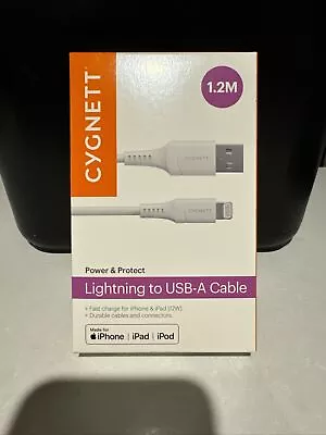 CYGNETT MFi Certified Lighting USB-A Cable 1.2m For IPhone 7 8 X 11 12 13 14 • $6