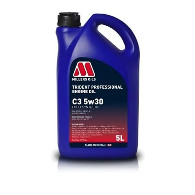 Millers Trident Professional C3 5W30 Fully Synthetic Engine Oil (5L) • £27.99