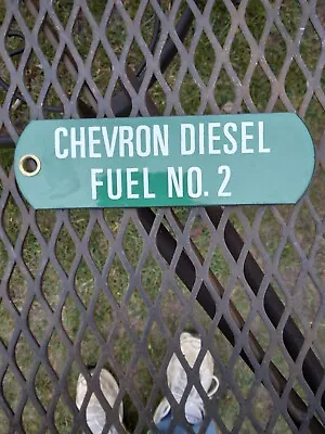 Vintage Chevron Diesel Fuel No. 2 Porcelain Sign  • $19.50