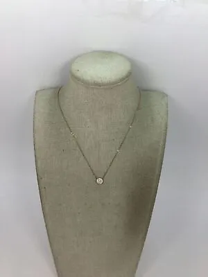 $12 • Buy Nadri Rose Goldtone Pave Short Pendant Necklace 