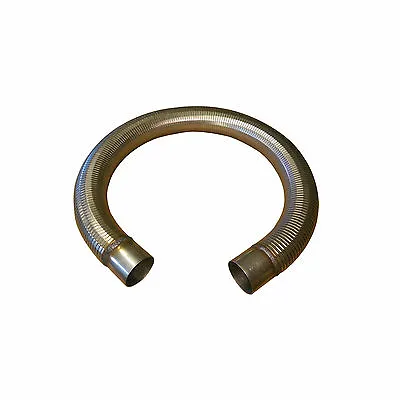 T304 Stainless Steel Exhaust Polylock Flexible Tube With Collars Heavy Duty • £16