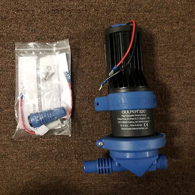 Whale Marine Gulper 320 12V Toilet Pump For Holding Tank Waste Bilge BP2052 • $179.88