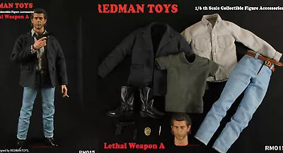 REDMAN TOYS RM015 Lethal Weapon Mel Gibson 1/6 Head & Clothes Set INSTOCK • $109.99